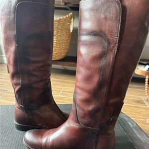FRYE Paige Tall Riding Leather Boots